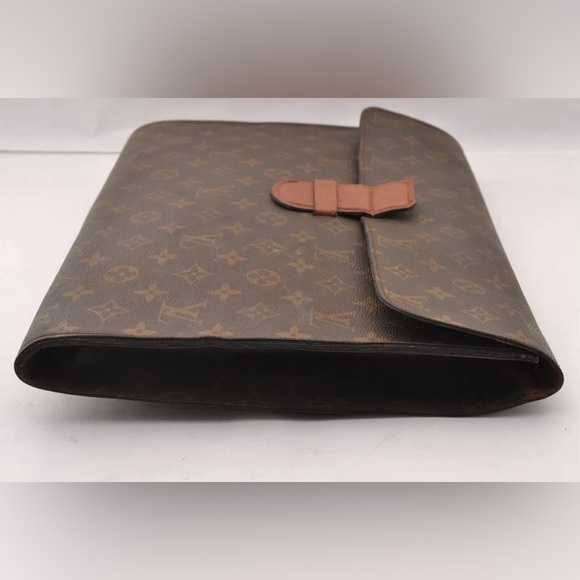 Louis Vuitton Monogram Poche Ministre Document Case Authentic Vintage 70s Model - Picture 3 of 16